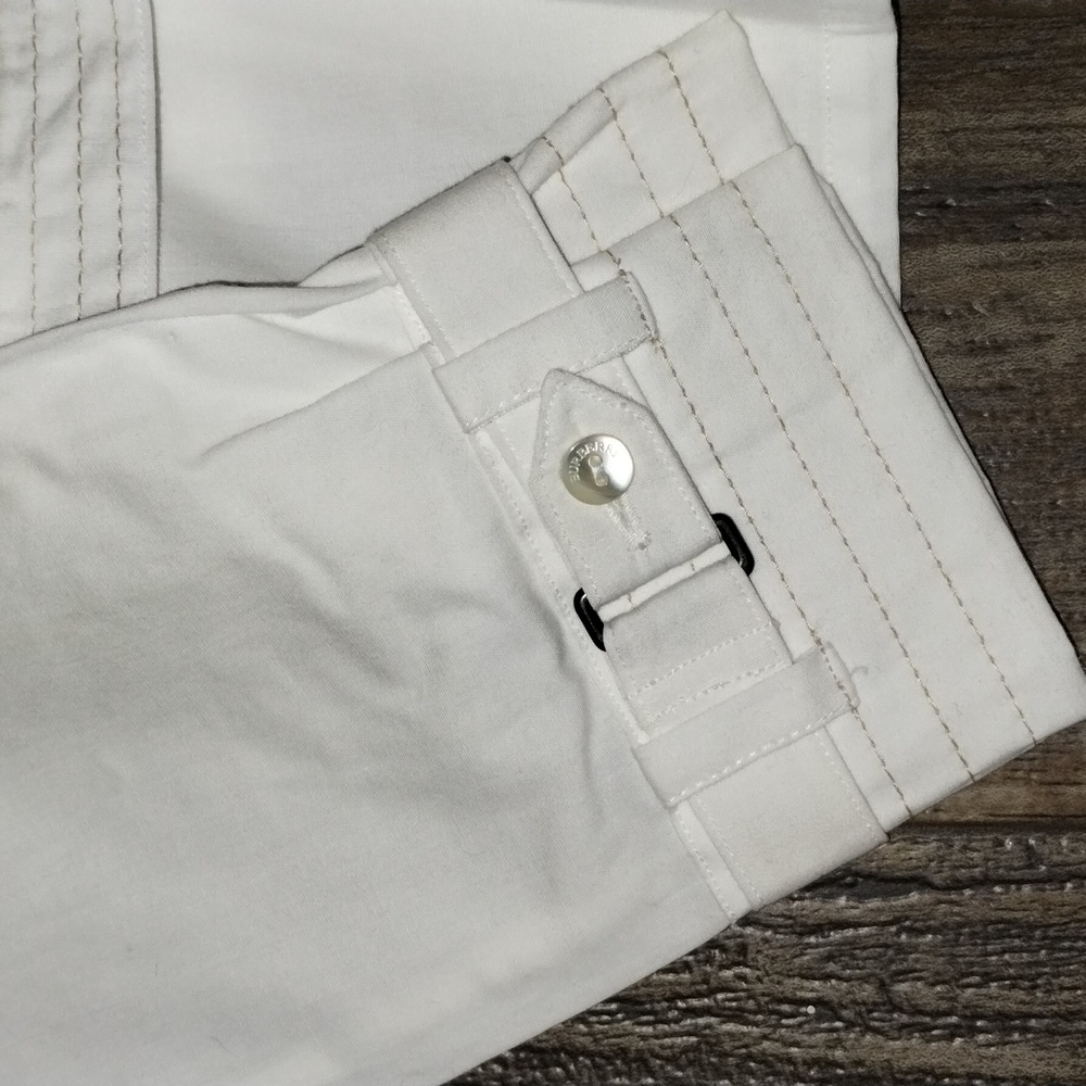 Burberry Asymmetrical Ivory Button-Up Shirt - Picture 4 of 11